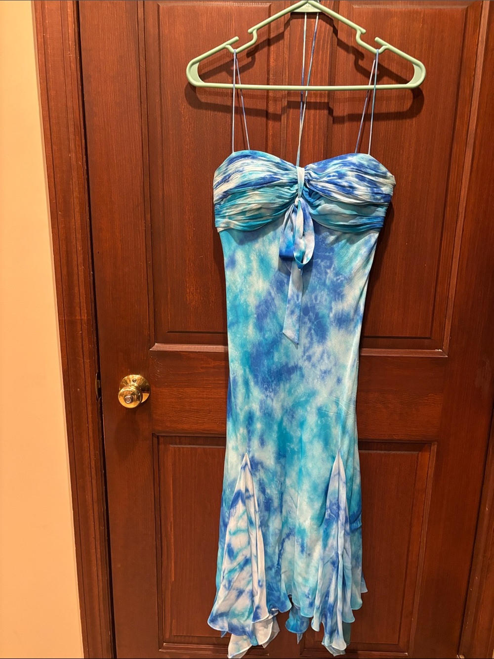 Cache Blue Tie-Dye Halter One-Piece for Kids